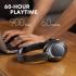 Anker Soundcore Life Q20 Hybrid Active Noise Cancelling Headphones, Wireless Over Ear Bluetooth Headphones, 60H Playtime, Hi-Res Audio, Deep Bass, Foam Ear Cups, Travel, Office, USB-C Charging , Black